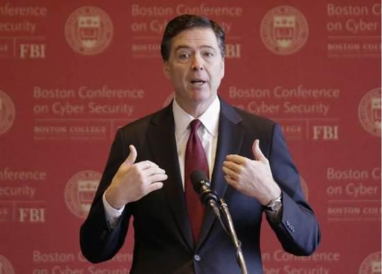 �������{��֣�FBI�����Lղķ˹����÷��James Comey����ϯ��ʿ�D�WԺ�W�j��ȫ���h��CNN�؈D��